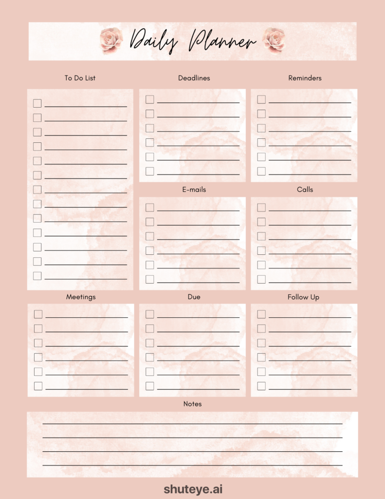 free printable template