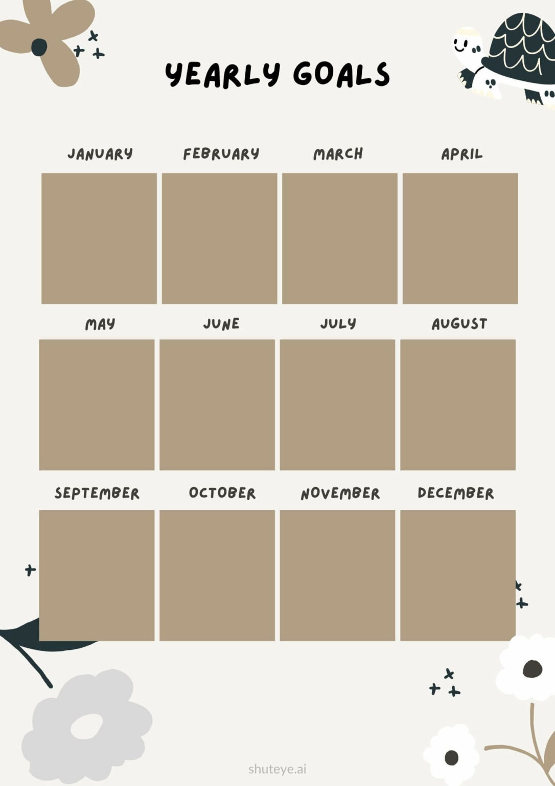 24 Best Free Printable Yearly Planner Templates for 2023 - ShutEye