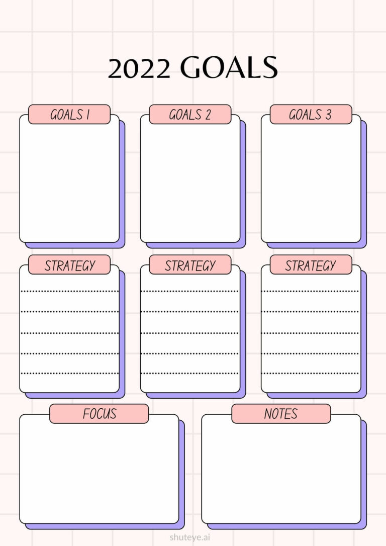 24 Best Free Printable Yearly Planner Templates for 2023 - ShutEye