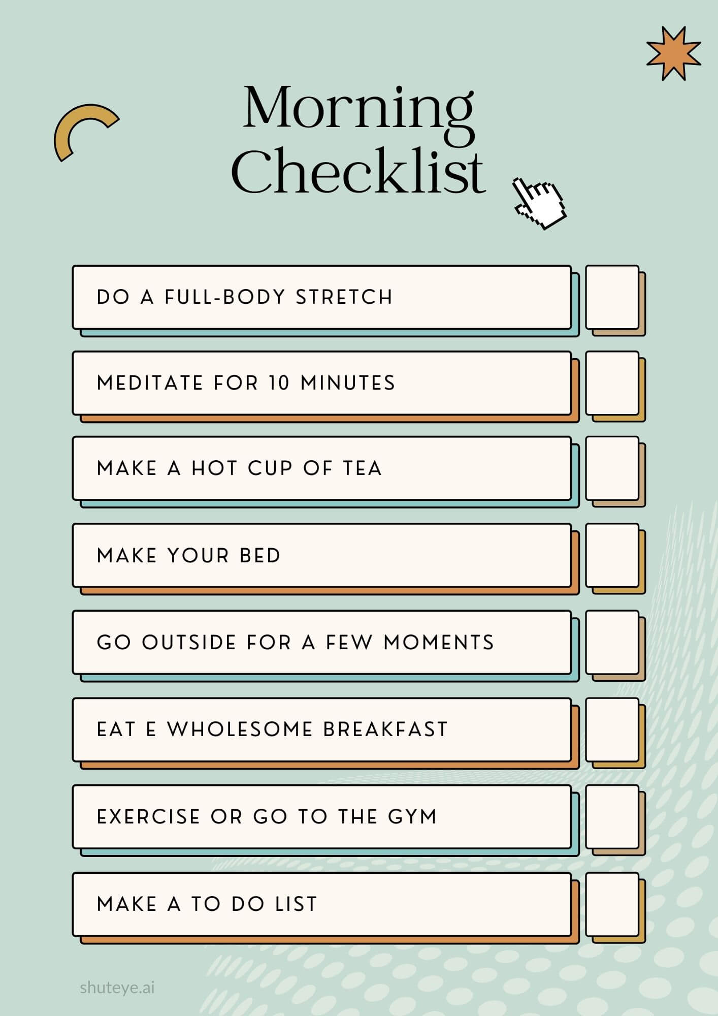15 Printable Self Care Checklist to Take Care of Your Daily Needs ShutEye