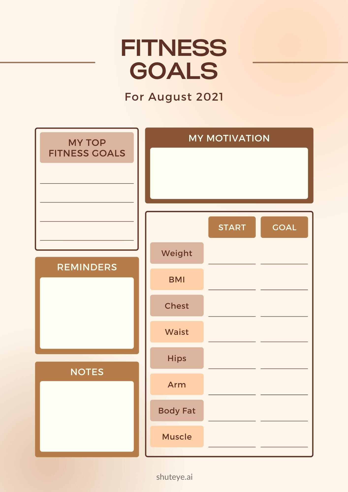 28 Fitness Bullet Journal Ideas for Health & Losing Weight ShutEye