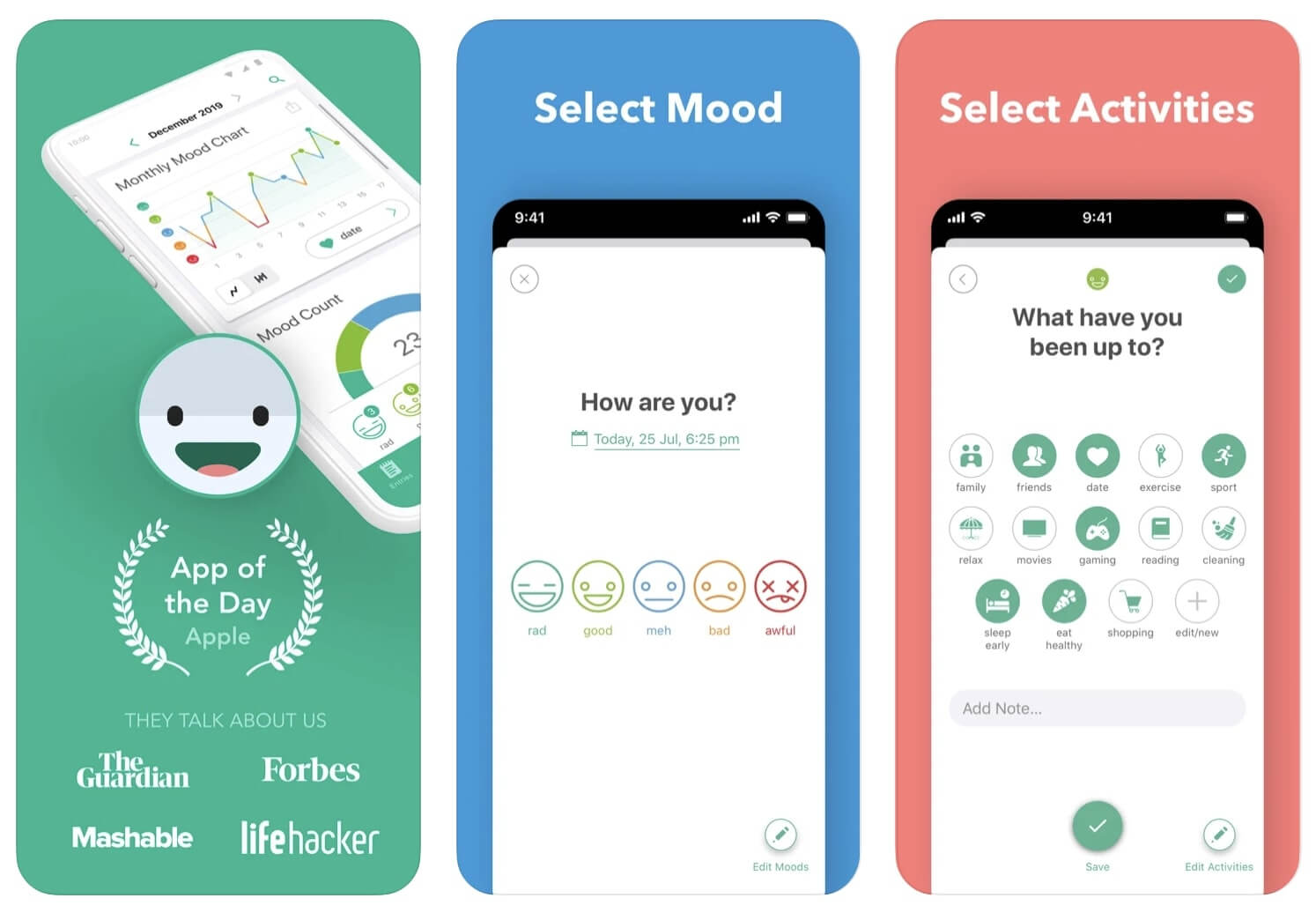 Daylio mood tracker apps