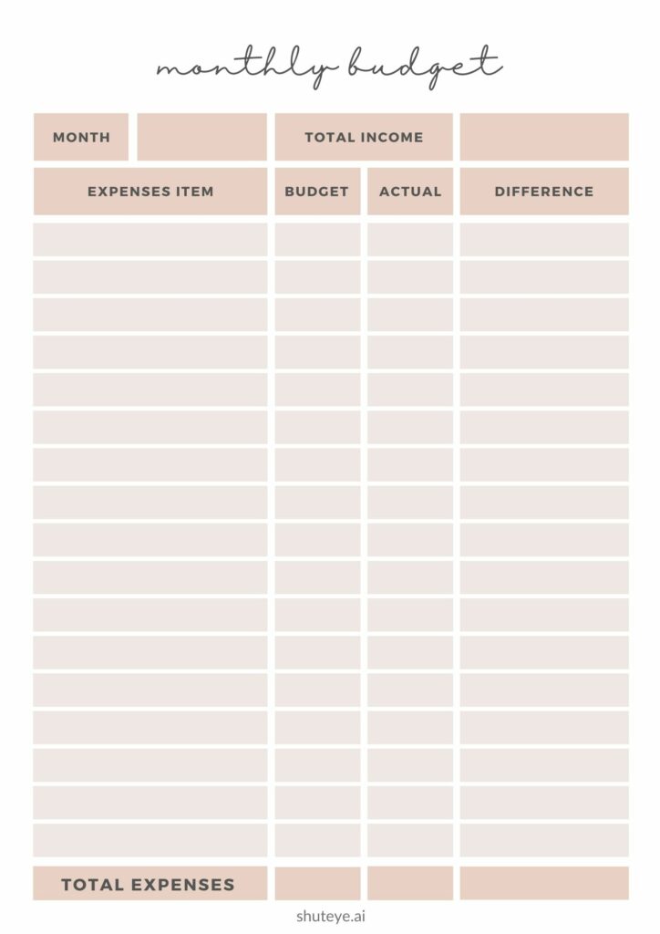 Semi Monthly Budget Template The Key To Financial Success In 2021