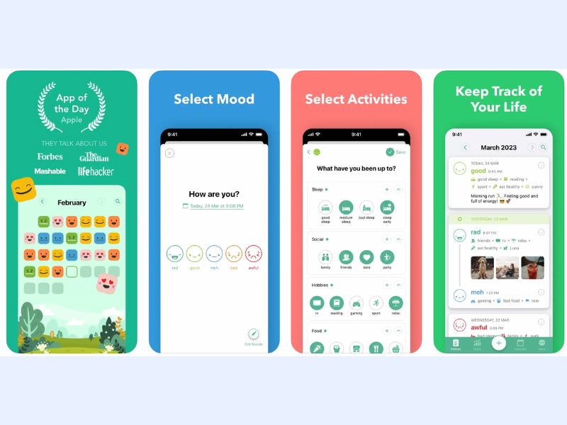 daylio mood tracking app