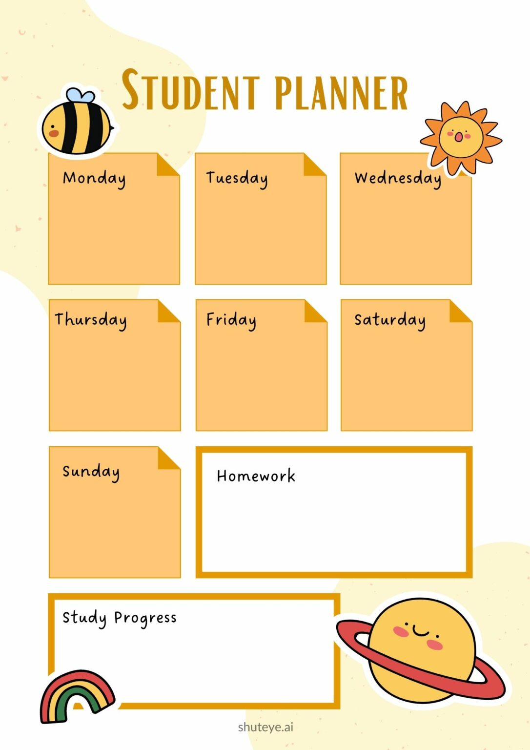 30 Best Free Student Digital Planner Templates for 2023 ShutEye