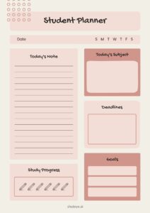 30 Best Free Student Digital Planner Templates for 2023 - ShutEye