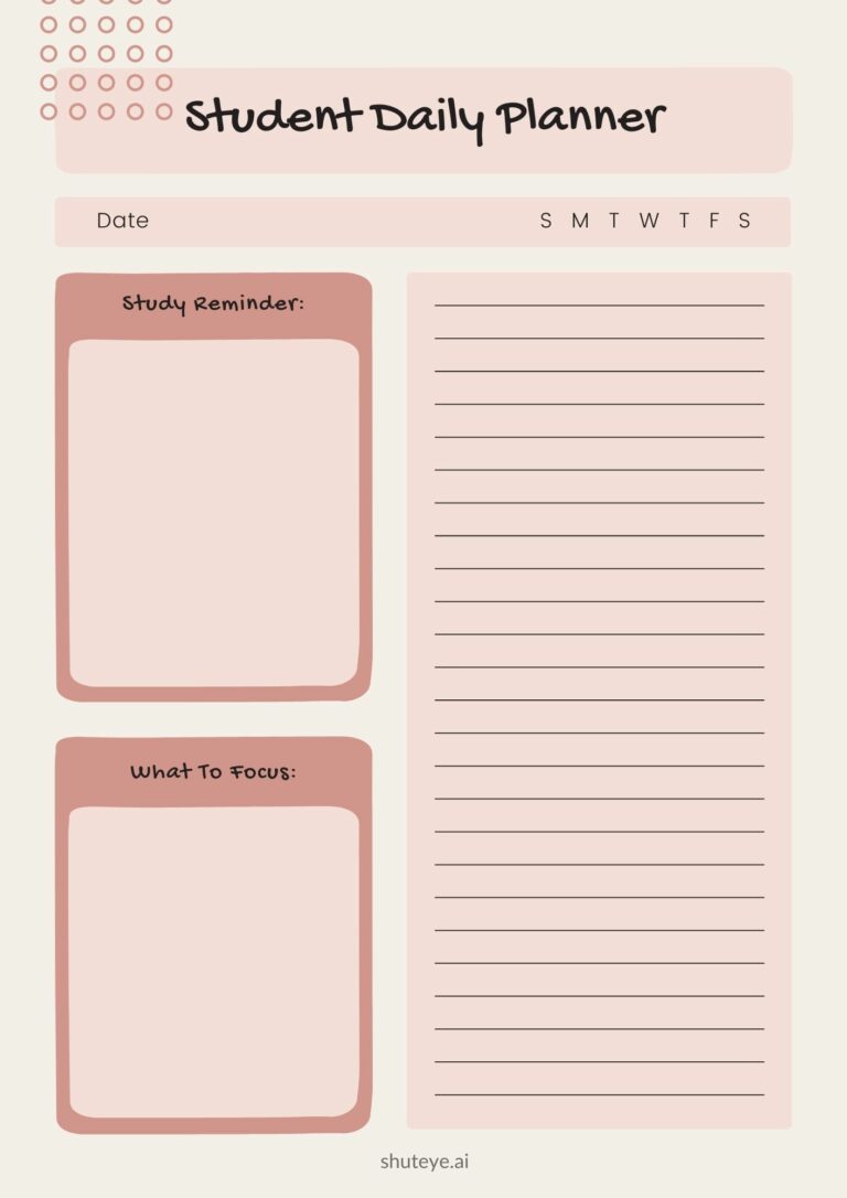 30 Best Free Student Digital Planner Templates for 2023 - ShutEye