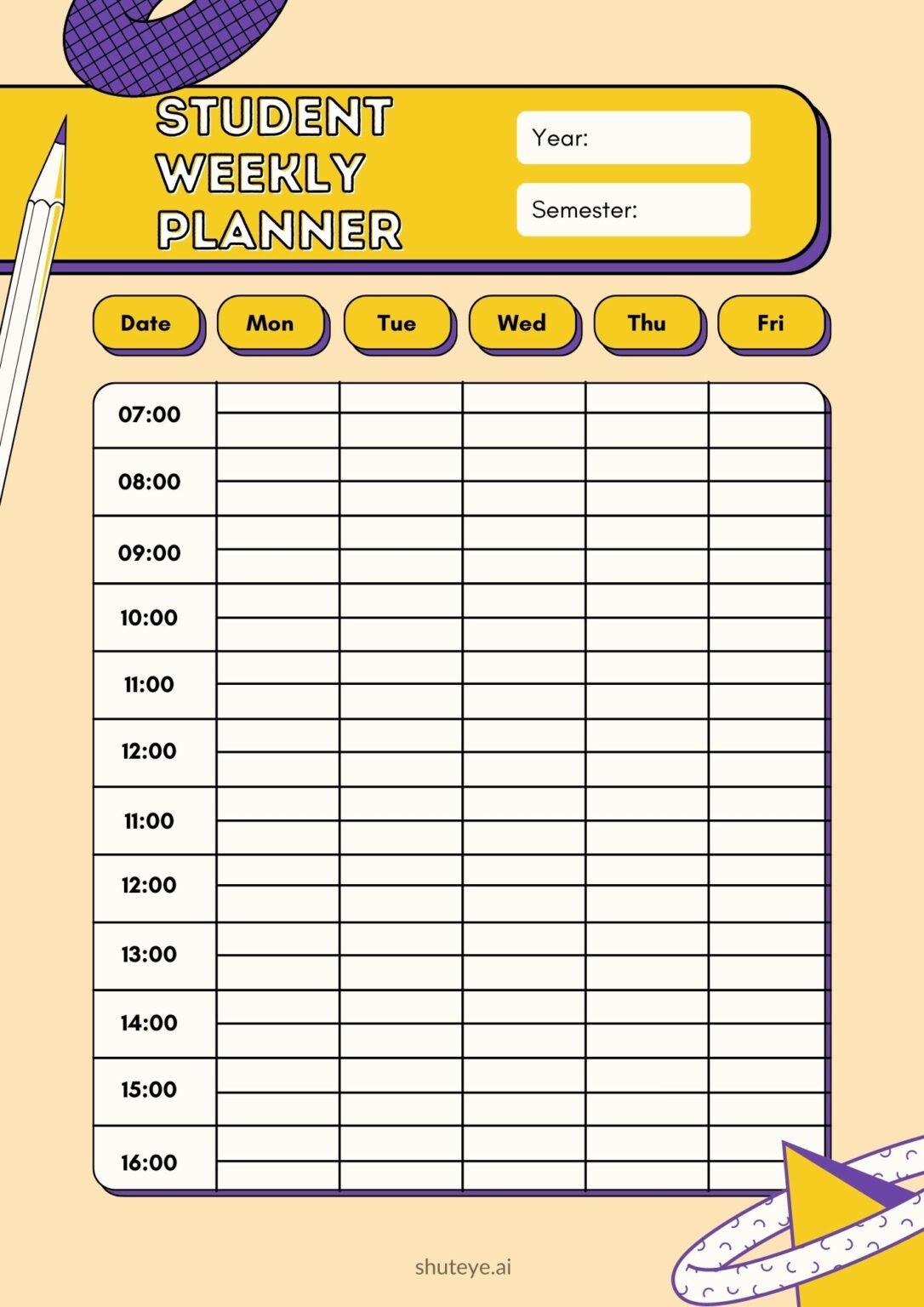 30 Best Free Student Digital Planner Templates for 2023 ShutEye