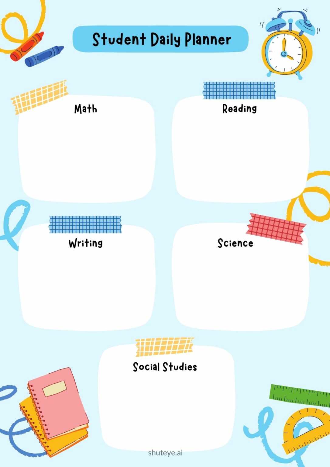 30 Best Free Student Digital Planner Templates for 2023 ShutEye