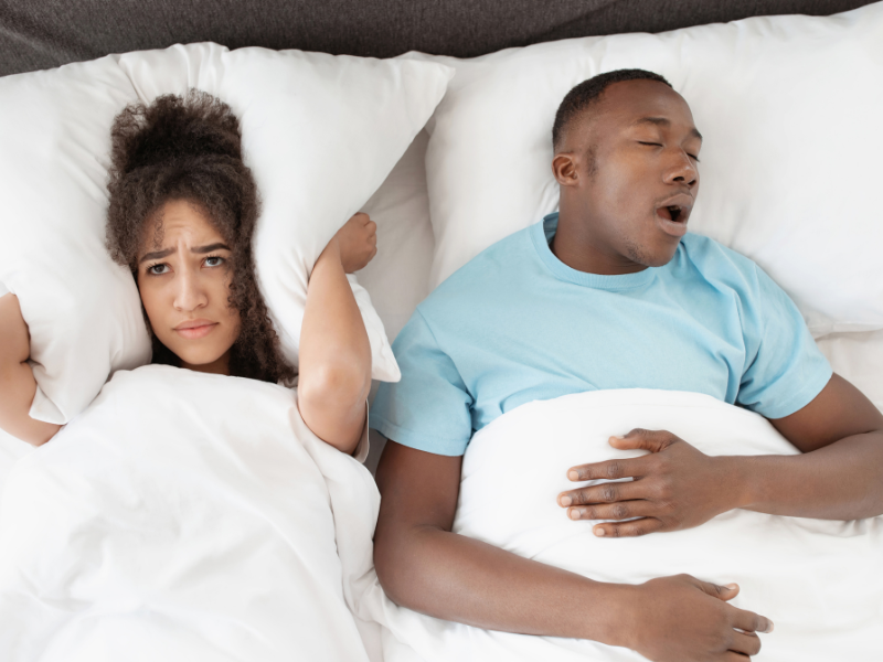 sleep with someone who snores can negatively impact your health