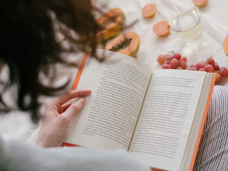 tip to help you fall asleep: do a relaxing activity such as reading a book