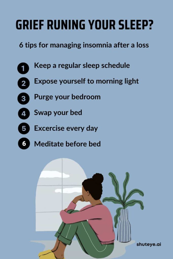 manage insomnia after a loss