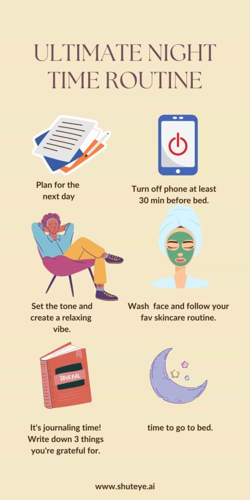 Sleep tips for adults night time routine