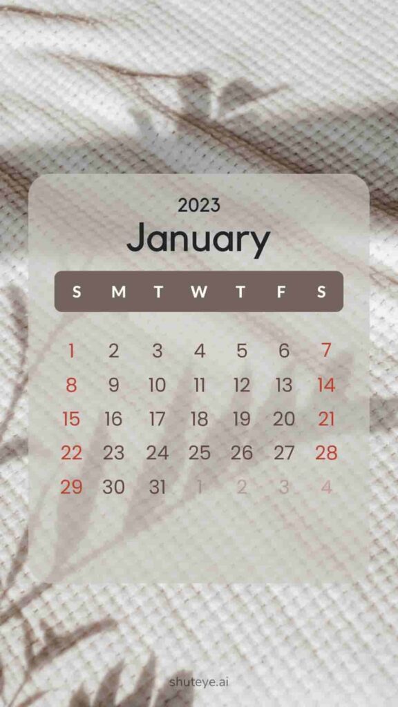 2024 January calendar