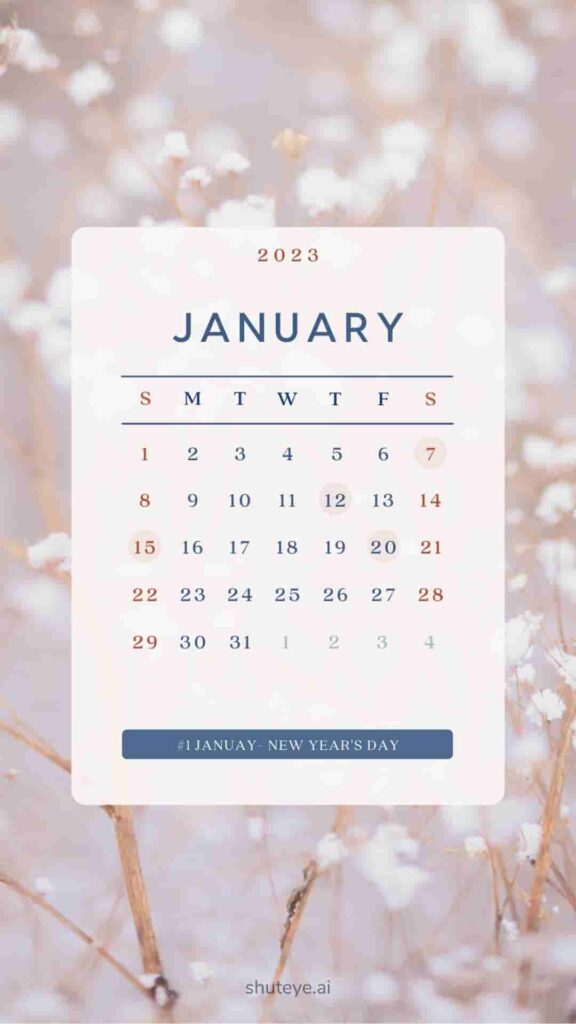 Free Printable January Calendar 2024