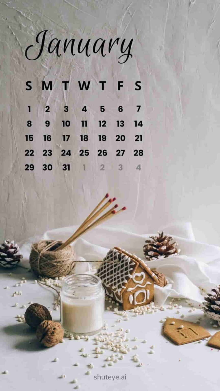Printable January Calendar 2024 | Free Printable Calendars - ShutEye
