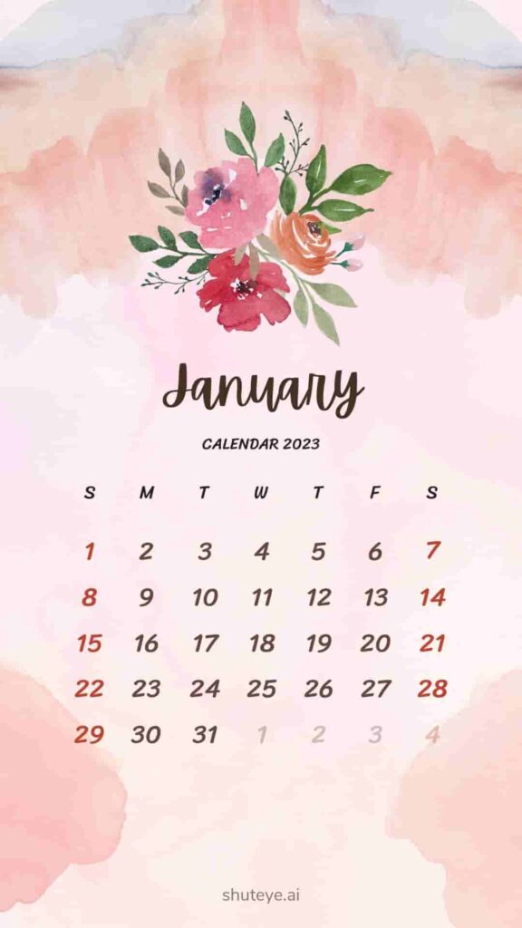 2024 January calendar