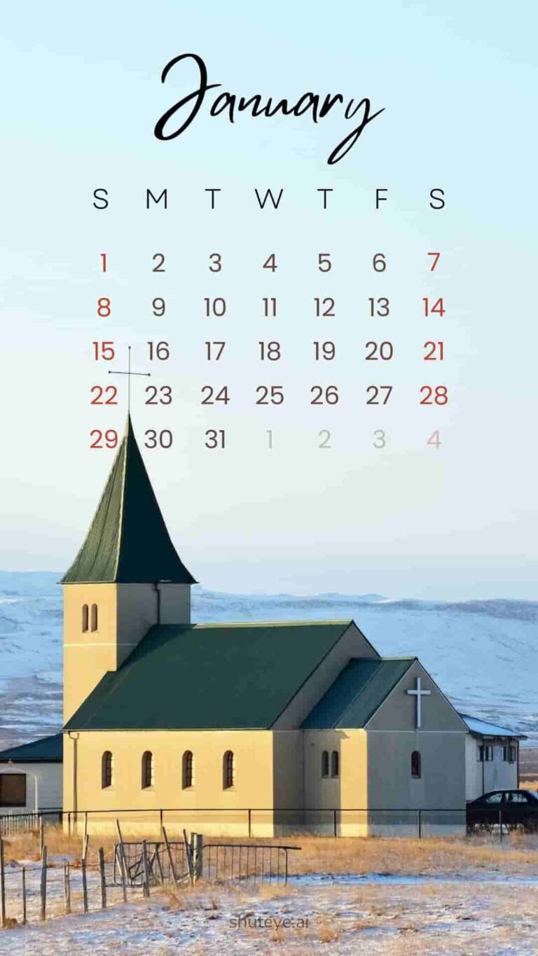 Printable January Calendar 2024 | Free Printable Calendars - ShutEye