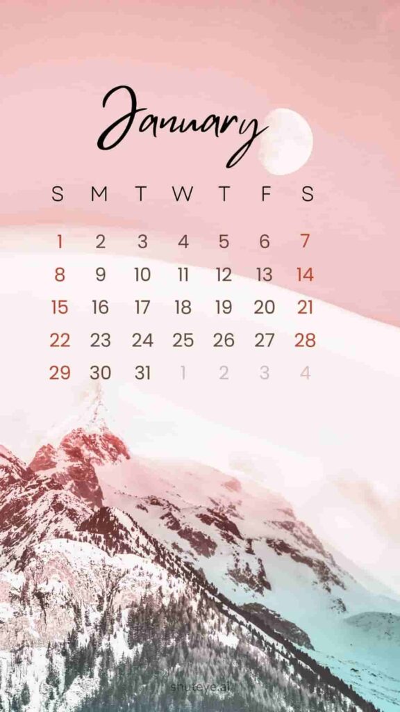 Free Printable January Calendar 2024