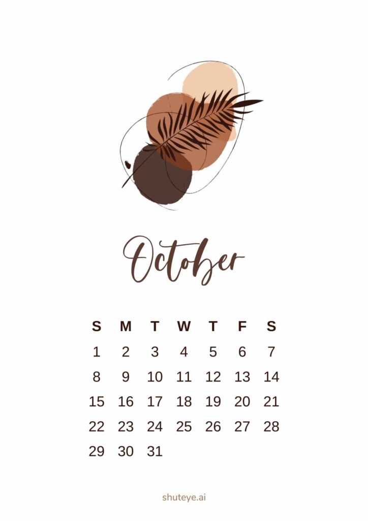 2023 calendar october