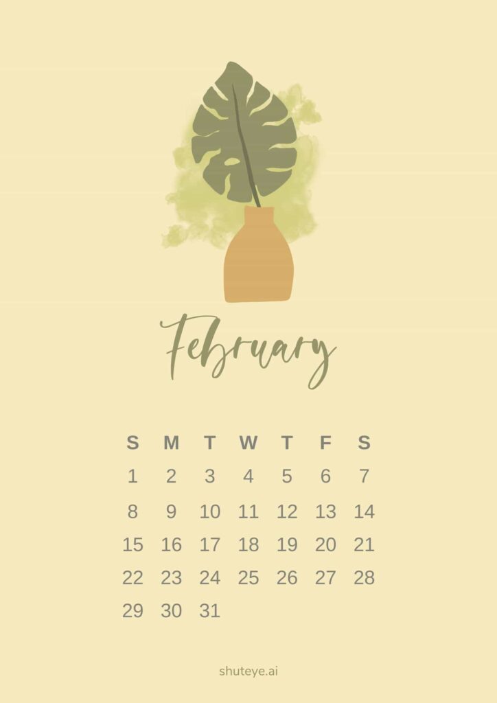 2023 calendar feb