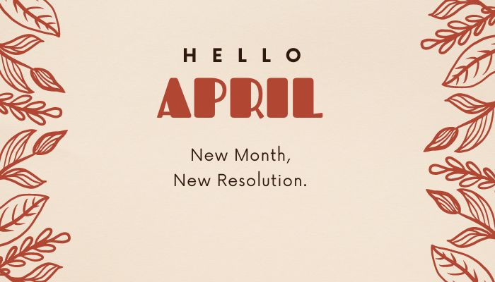 how many days from now until end of april