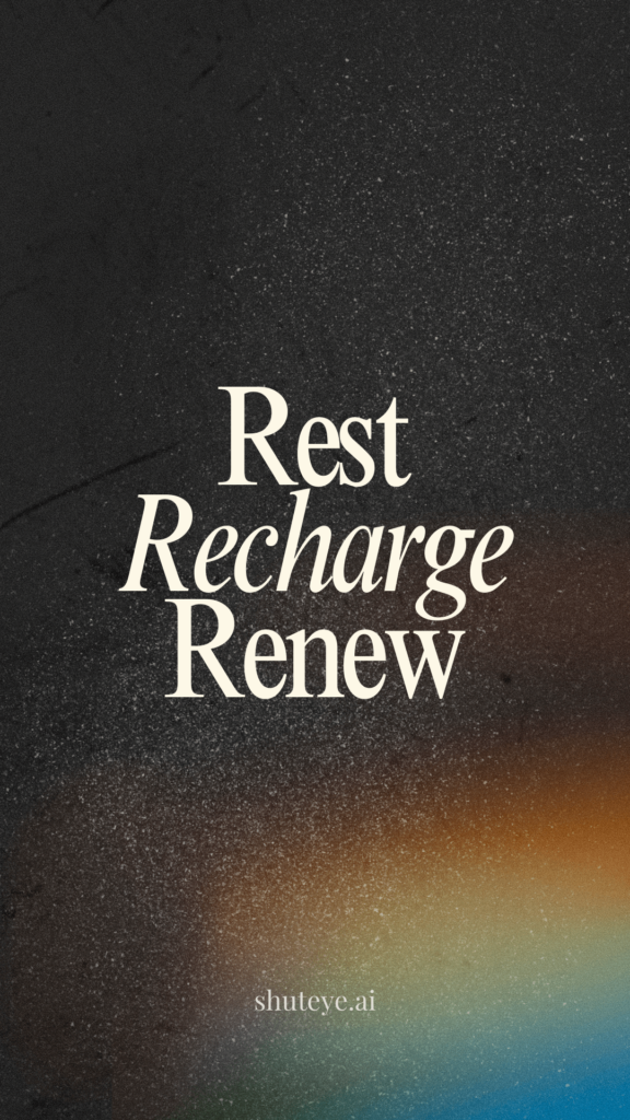 rest recharge renew wallpaper