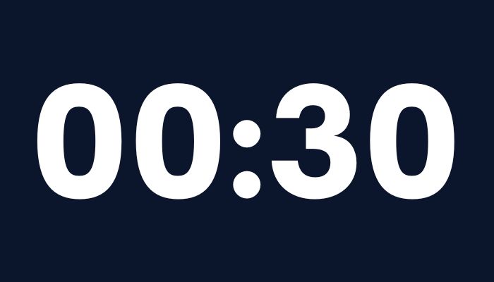 Temporizador 30 segundos - Temporizador online (timer)
