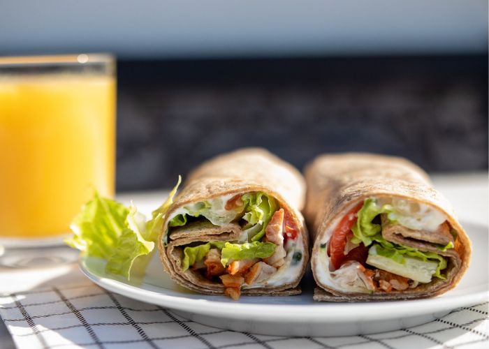 Turkey and Avocado Wrap Recipe - Foods that make sleepy - Shueye