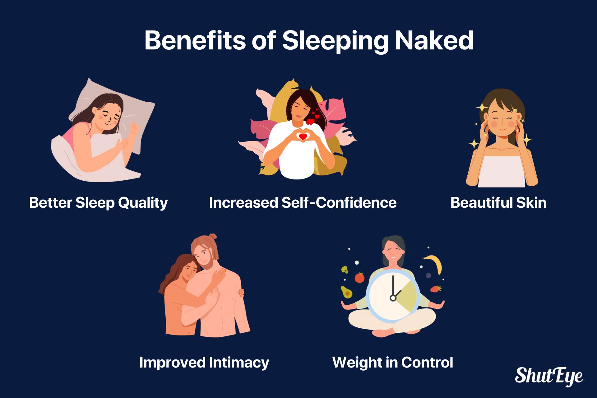 benefits of sleeping naked