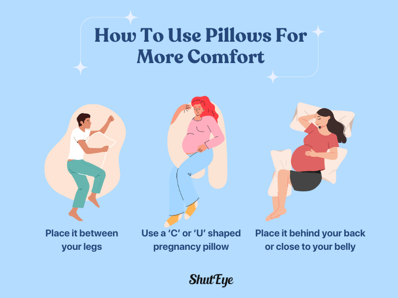 how to use pillows for ore comfort