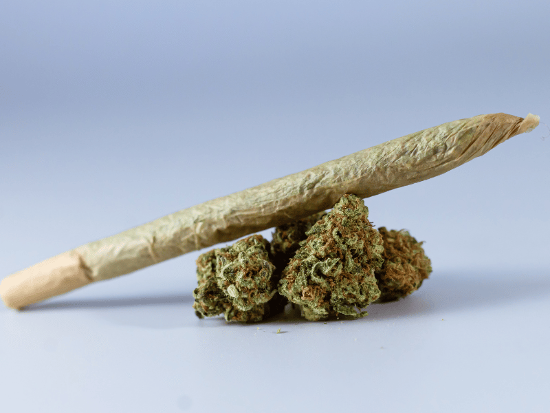 visual of a marijuana joint that can be smoked for sleep