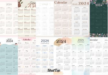 Printable Calendars 2024: Free Monthly Calendars