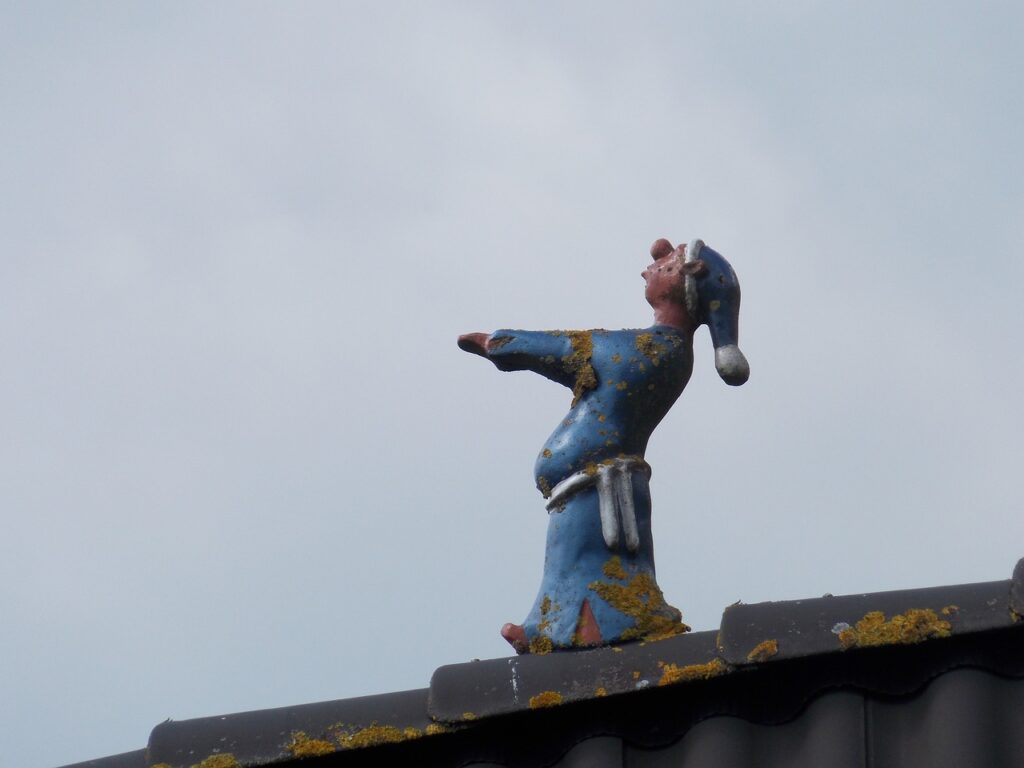 sleepwalking doll on roof