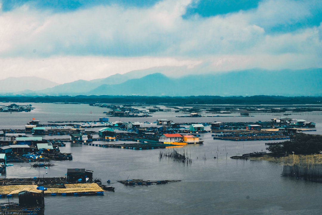 flooded town