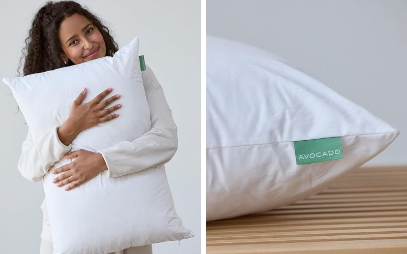 Avocado organic pillow for neck pain