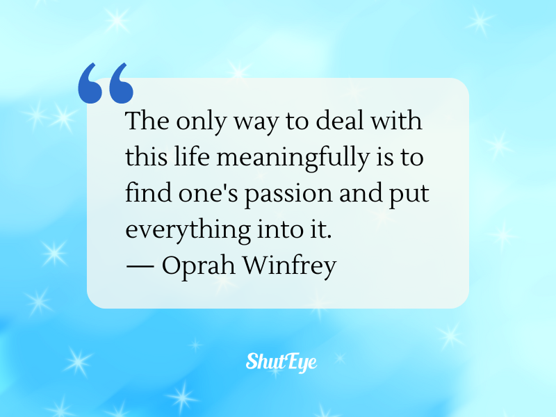 inspiring and motivational quote by oprah winfrey on life 