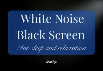 White Noise Black Screen For Sleep and Relaxation