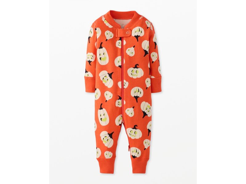 hanna andersson baby halloween 2 way zip sleeper