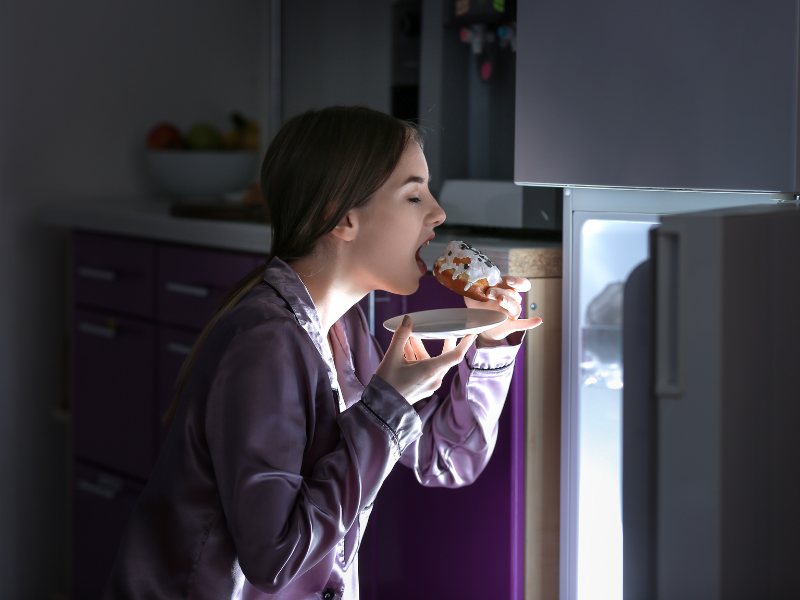 avoid late night snacking or meals