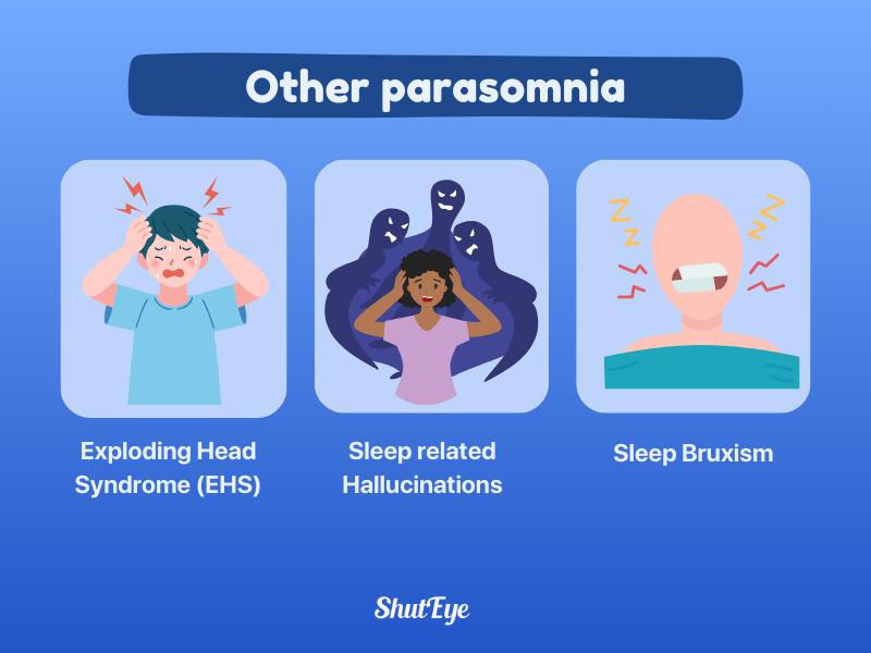 other types of parasomnia shuteye