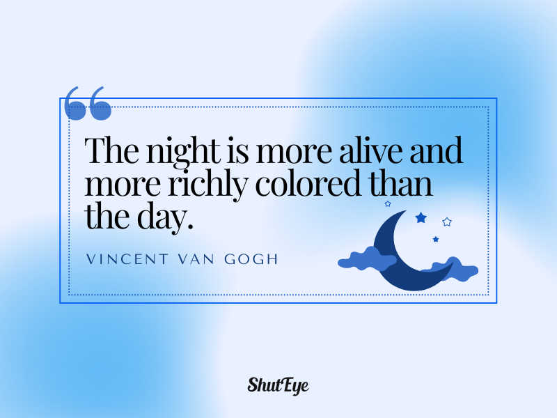 poetic quotes about sleeping vincent van gogh