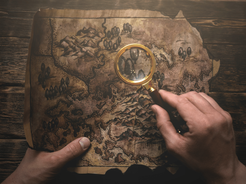 dream of finding a treasure map