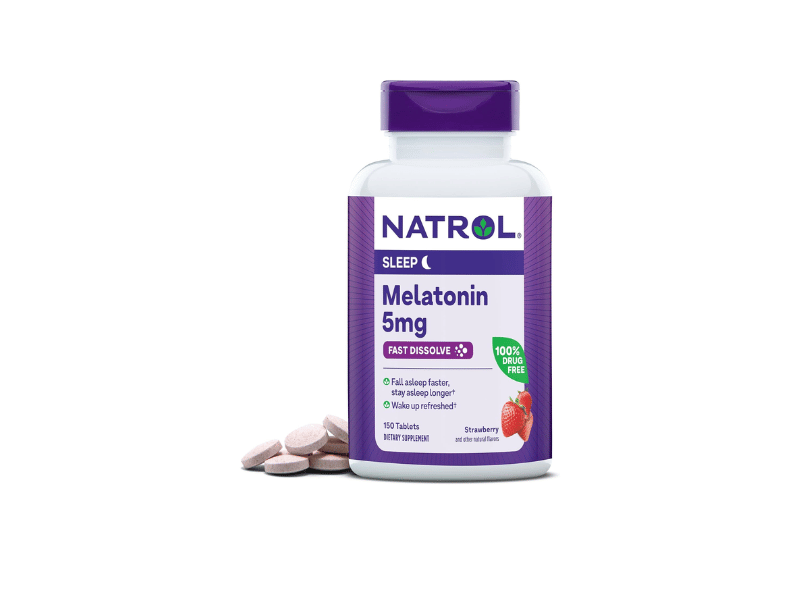 Best Overall: Natrol Melatonin Fast Dissolve 5 mg Tablets