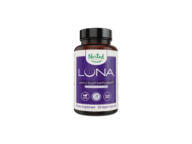 Best Combined Formula: Nested Naturals Luna Sleep Supplement