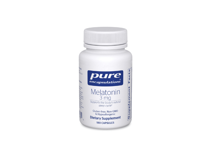 Best All-Natural Option: Pure Encapsulations Melatonin 3mg