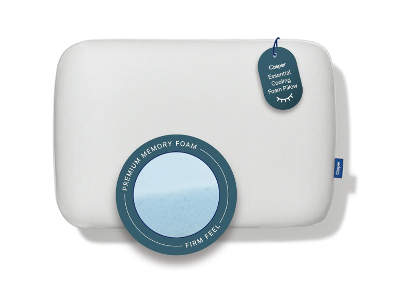 Best Cooling Pillow for Neck Pain: Casper Sleep Foam Pillow with Snow Technology