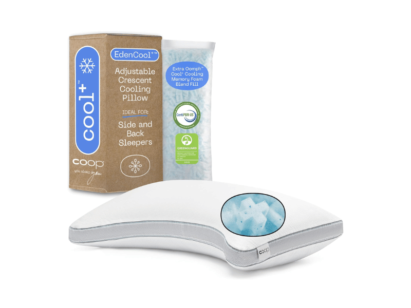 Best Adjustable Cooling Pillow: Coop Sleep Goods Cool+ Adjustable Pillow