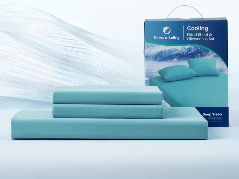 Best for Moisture-Wicking: Dream Valley Aerocool Cooling Fitted Sheet Set, best cooling sheets for hot sleepers